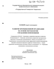 Развитие промышленной организации на основе методологии управления изменениями Великий Андрей Александрович Развитие промышленной организации на основе методологии управления изменениями
