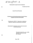 Регион как функциональная подсистема национальной экономики  Ахунов Рустем Ринатович Регион как функциональная подсистема национальной экономики