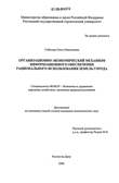 Организационно-экономический механизм информационного обеспечения рационального использования земель города Соболева Ольга Николаевна Организационно-экономический механизм информационного обеспечения рационального использования земель города